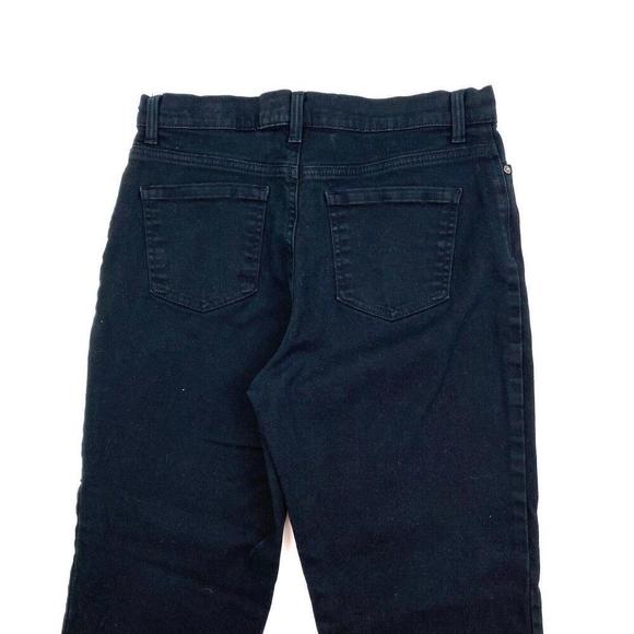 Gloria Vanderbilt Amanda Straight Leg Women's size 12P Black Denim Jeans - Picture 2 of 4